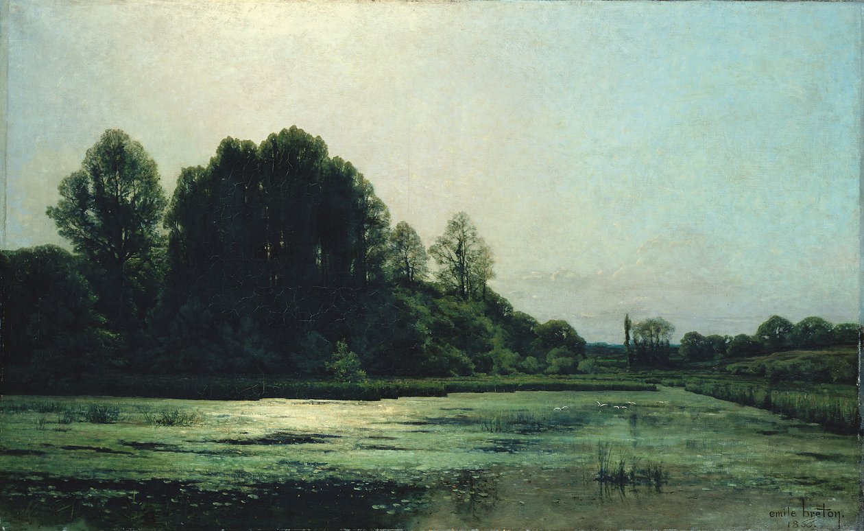 Krajobraz w Cernay, 1866 autorstwa Emile Adelard Breton