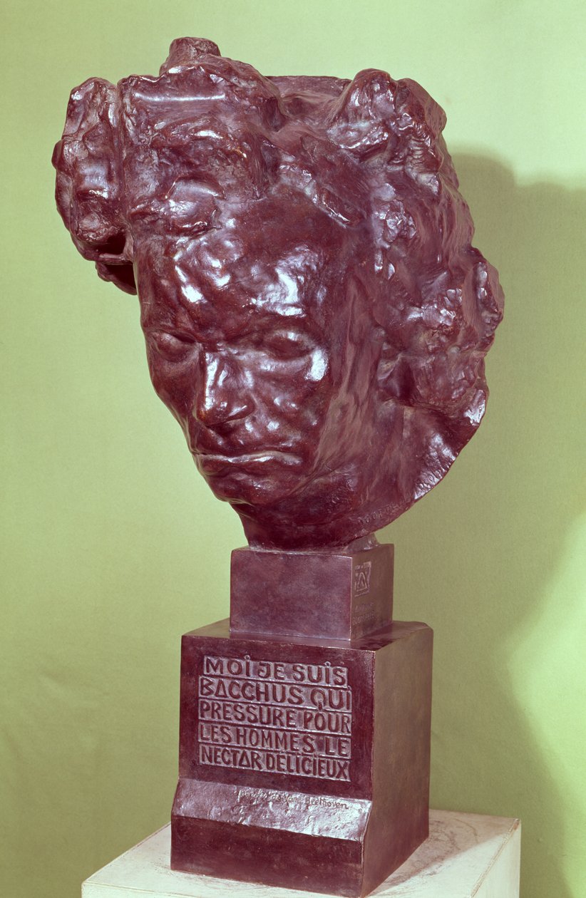 Popiersie portretowe Ludwiga van Beethovena (1770-1827) 1901 (brąz) autorstwa Emile Antoine Bourdelle