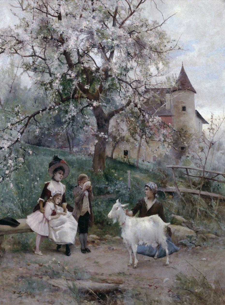 Przydrożne przekąski autorstwa Emile August Pinchart