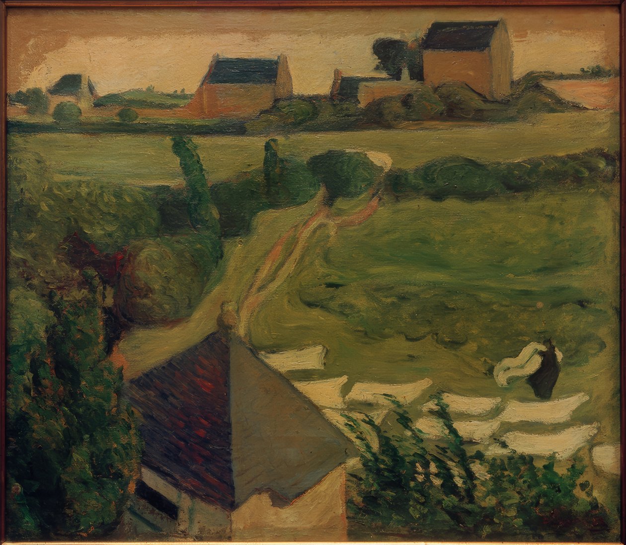 Widok na Saint-Briac z pralnią autorstwa Emile Bernard