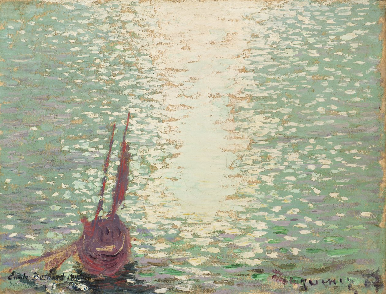 Douarnenez, Odbicia nad morzem, 1887 autorstwa Emile Bernard
