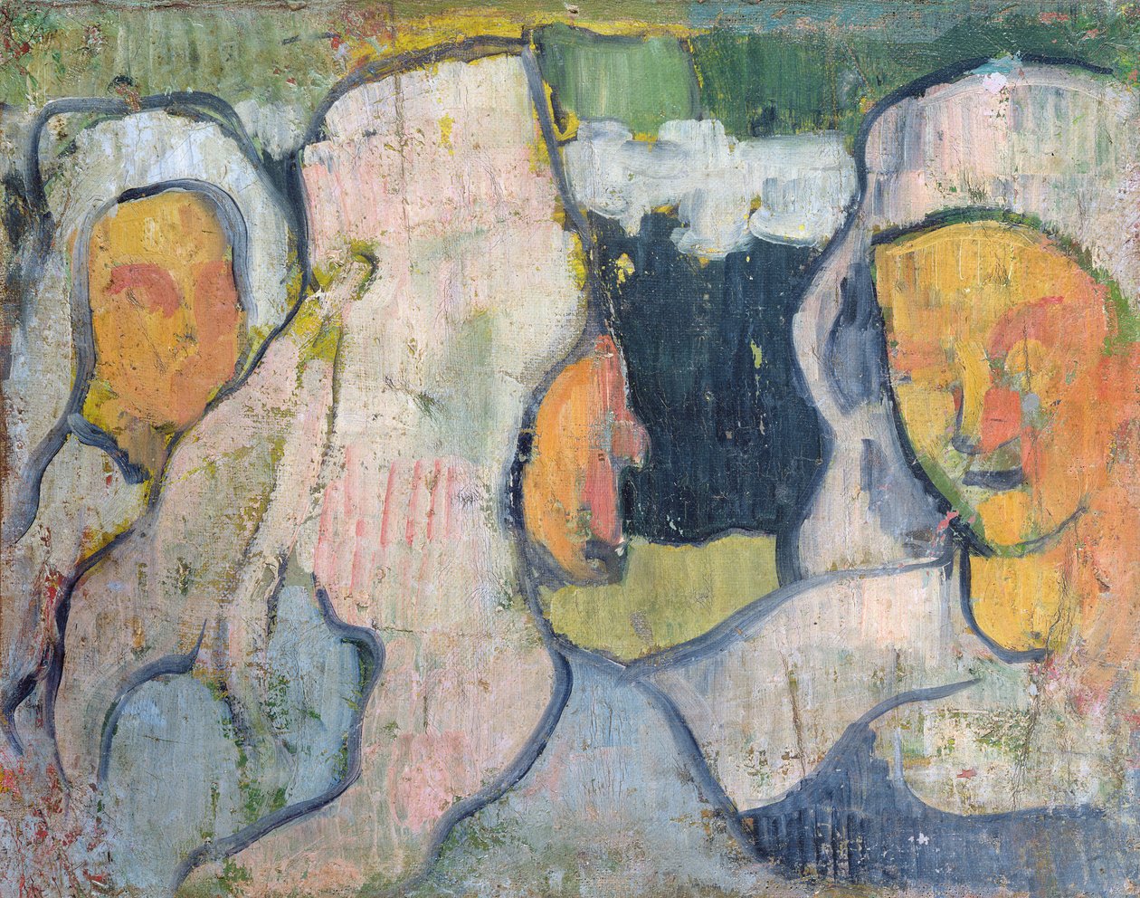 Trzy bretońskie kobiety w wdowich czepcach autorstwa Emile Bernard