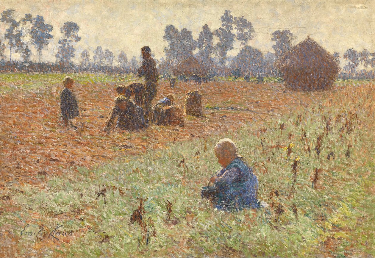 Zbieranie kukurydzy autorstwa Emile Claus