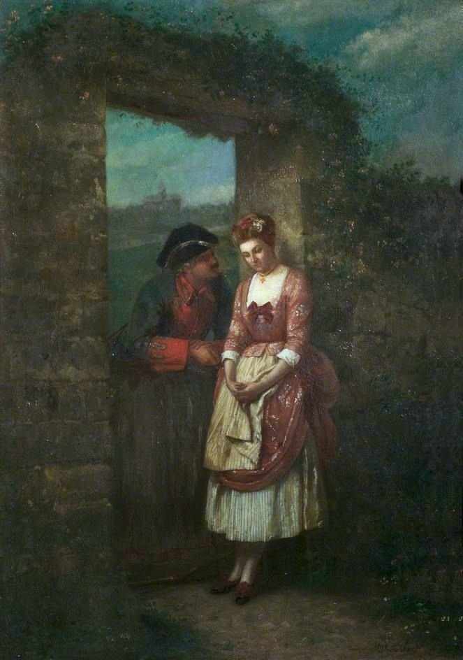 Zaloty autorstwa Emile Pierre Metzmacher