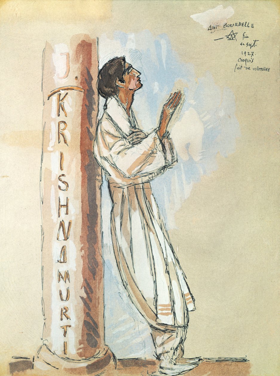 Krishnamurti, 1927 autorstwa Emile Antoine Bourdelle