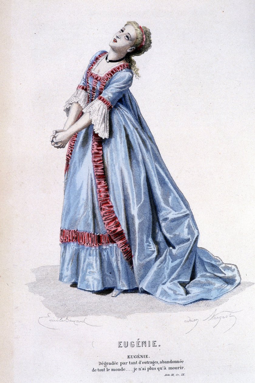 Kompletne dzieło Beaumarchais (1732-1799) Edouarda Fournie, red. Laplace, Sanchez et Cie, Paryż 1876 (grafika) autorstwa Emile Antoine Bayard