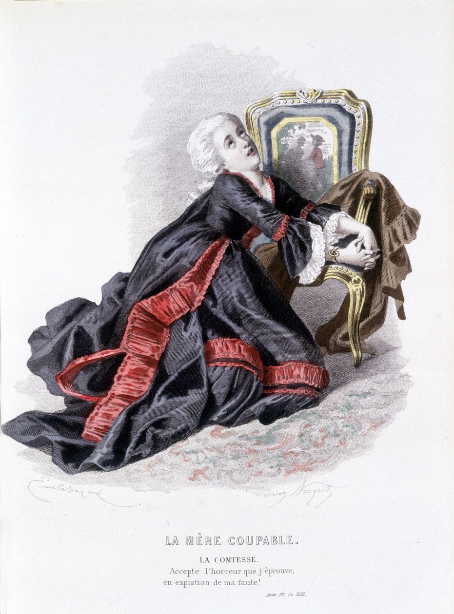 Kompletne dzieło Beaumarchais (1732-1799) Edouarda Fourniera, Ed. Laplace, Sanchez et Cie, Paryż 1876 (grafika) autorstwa Emile Antoine Bayard