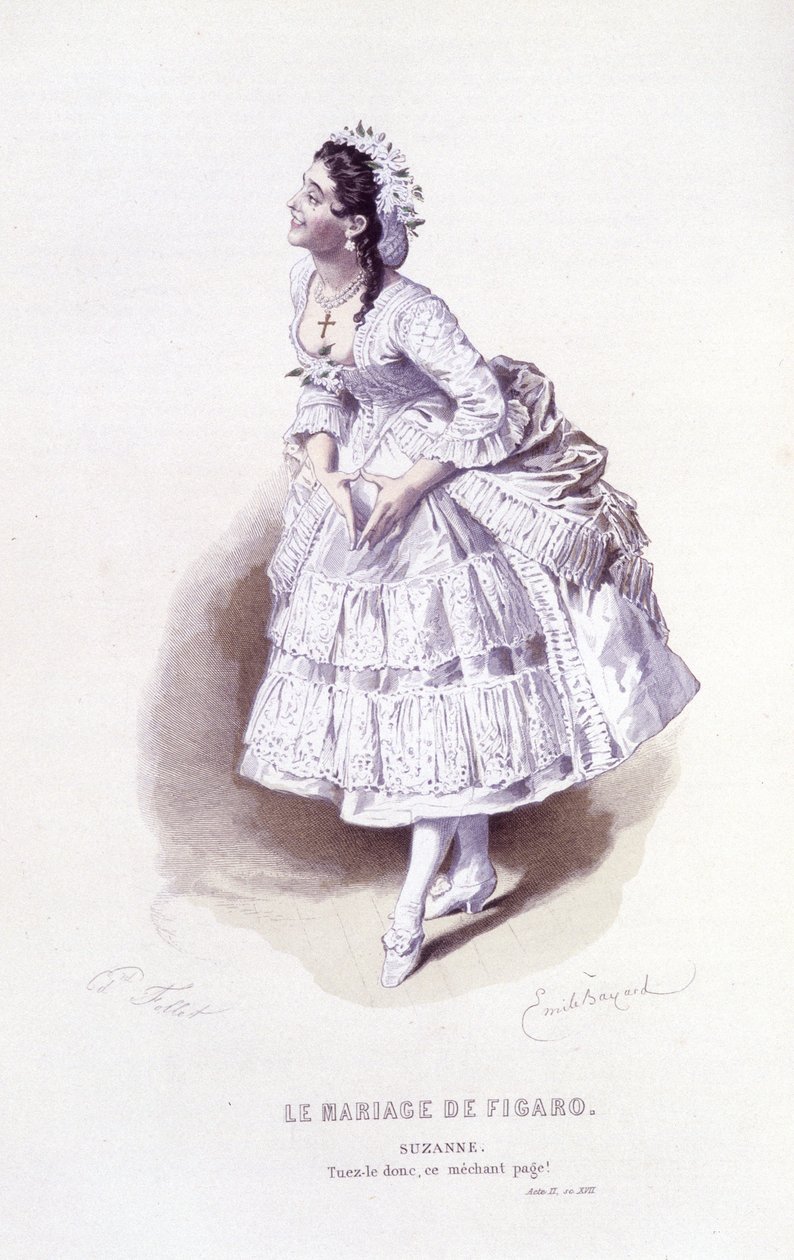 Kompletne dzieło Beaumarchais (1732-1799) Edouarda Fourniera, Ed. Laplace, Sanchez et Cie, Paryż 1876 (grafika) autorstwa Emile Antoine Bayard