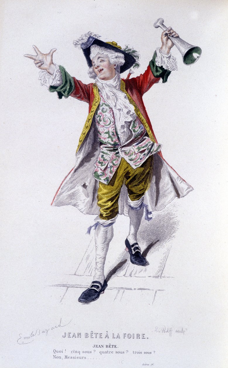, Kompletne dzieło Beaumarchais (1732-1799) Edouarda Fourniera. rysunek Emile