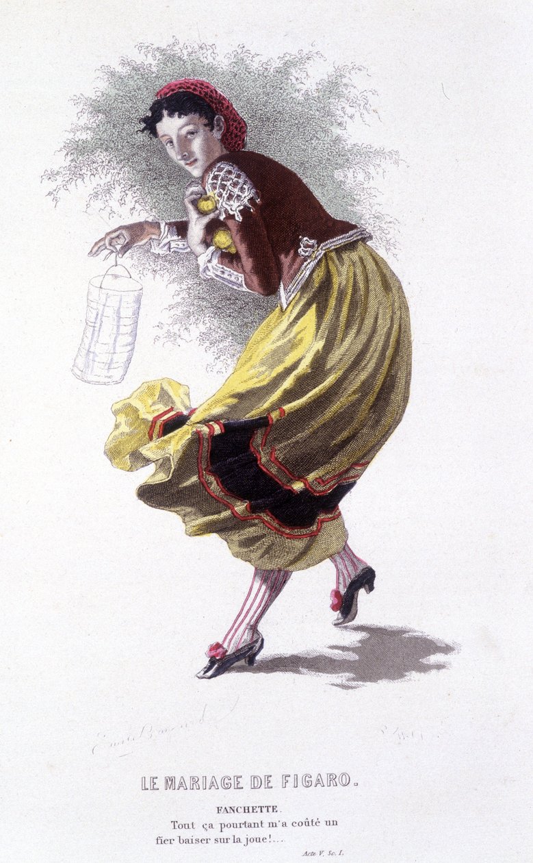 Całe dzieło Beaumarchais (1732-1799) Edouarda Fourniera. rysunek Emile