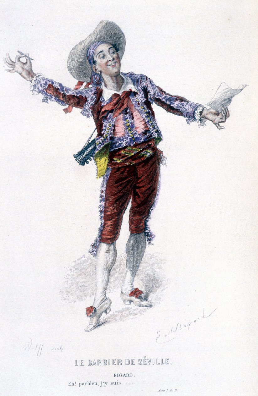 Całe dzieło Beaumarchais (1732-1799) Edouarda Fourniera. rysunek Emile
