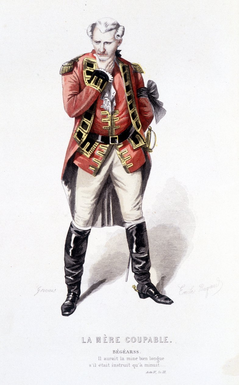 Całe dzieło Beaumarchais (1732-1799) Edouarda Fourniera. rysunek Emile