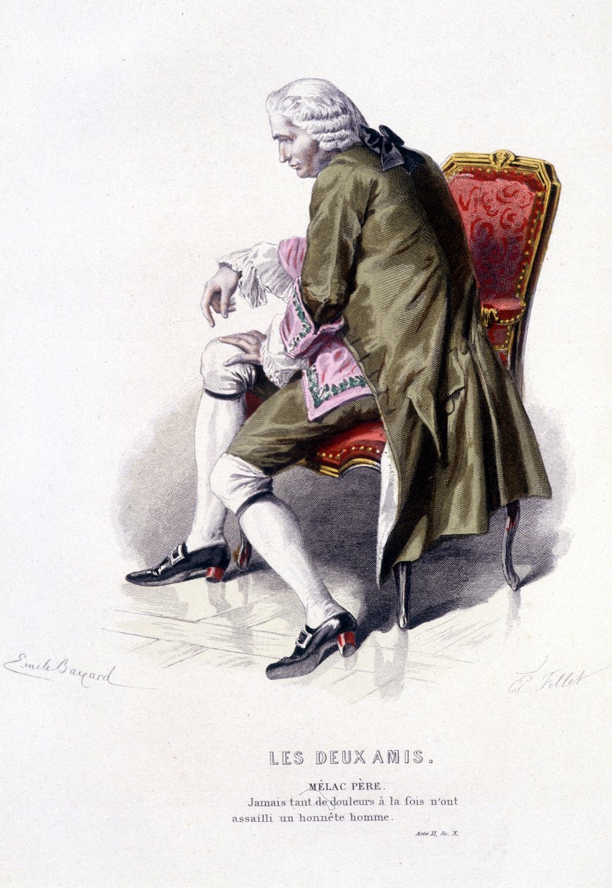 Całe dzieło Beaumarchais (1732-1799) Edouarda Fourniera. rysunek Emile