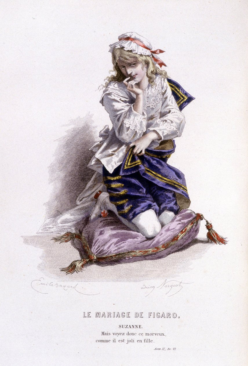 Całe dzieło Beaumarchais (1732-1799) Edouarda Fourniera. rysunek Emile