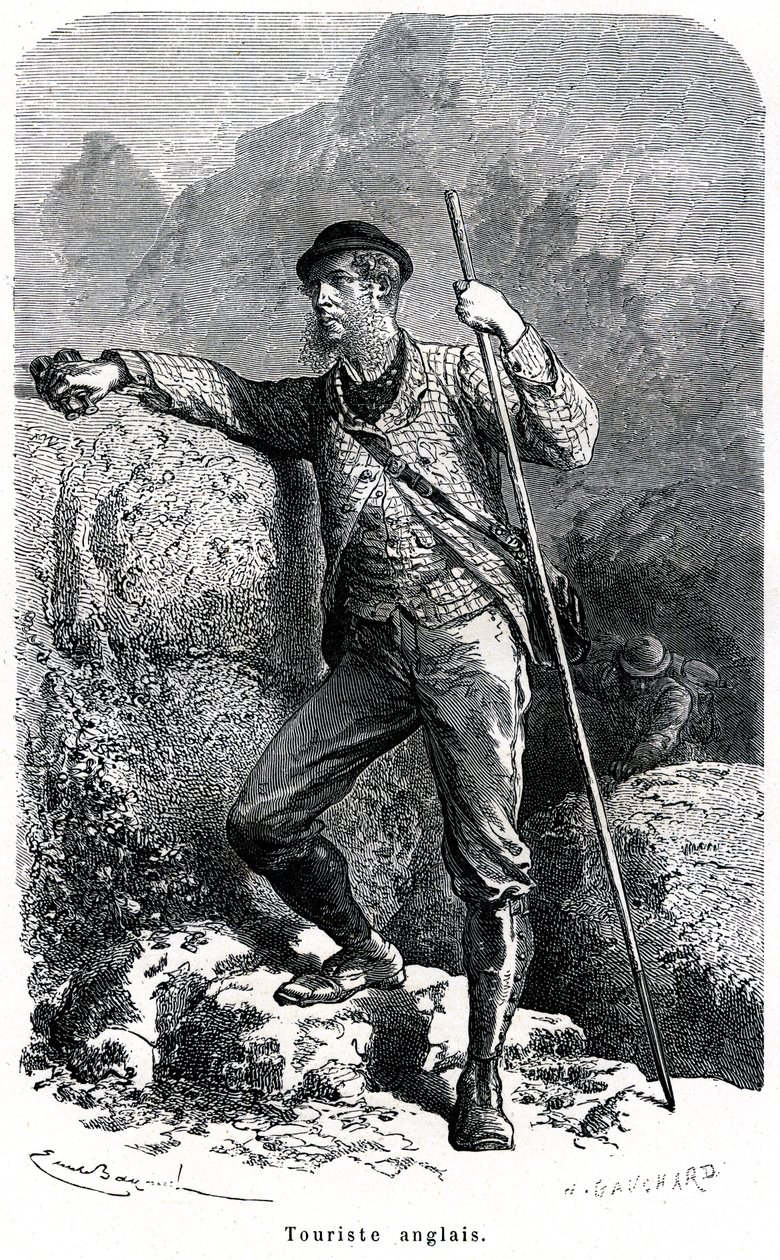 Portret turysty angielskiego autorstwa Emile