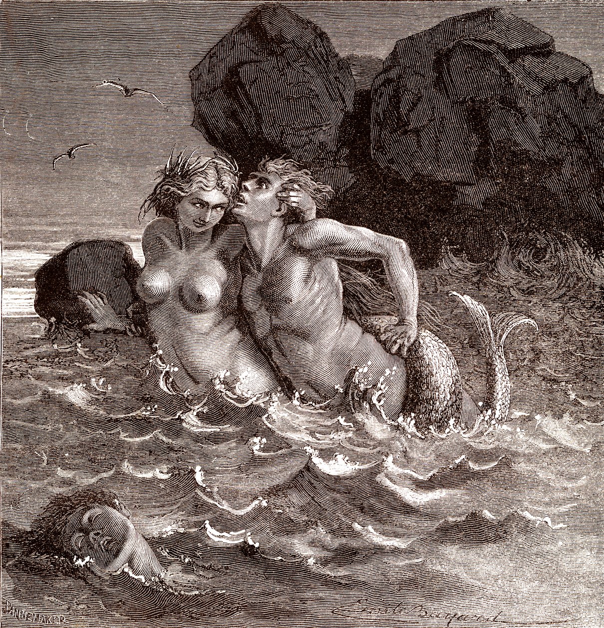 Syrena autorstwa Emile Antoine Bayard