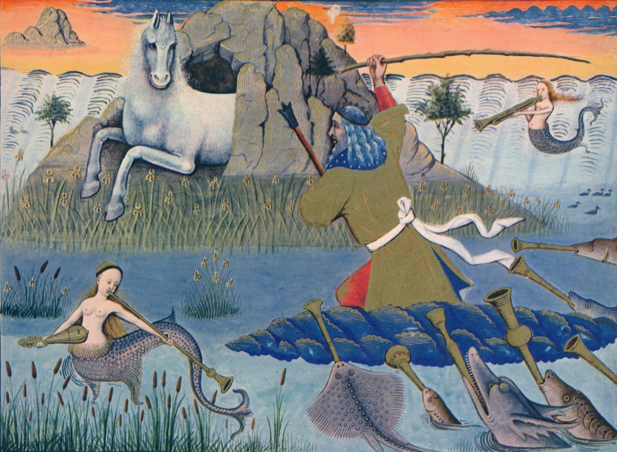 Kocha partię szachów – Neptun uderza w skałę, 1937 autorstwa Emile Aurele van Moe