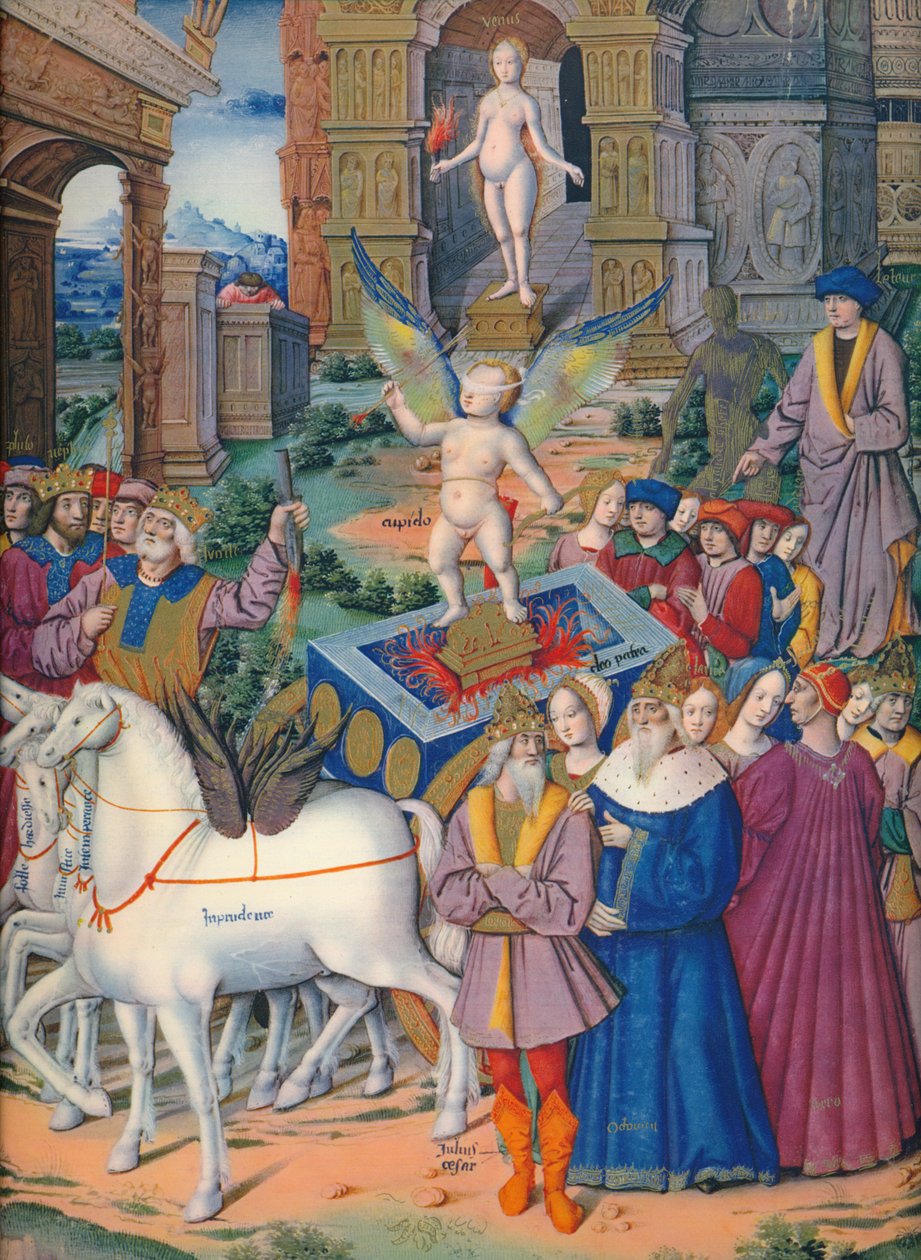 Triumf miłości, XV w., 1937 autorstwa Emile Aurele van Moe