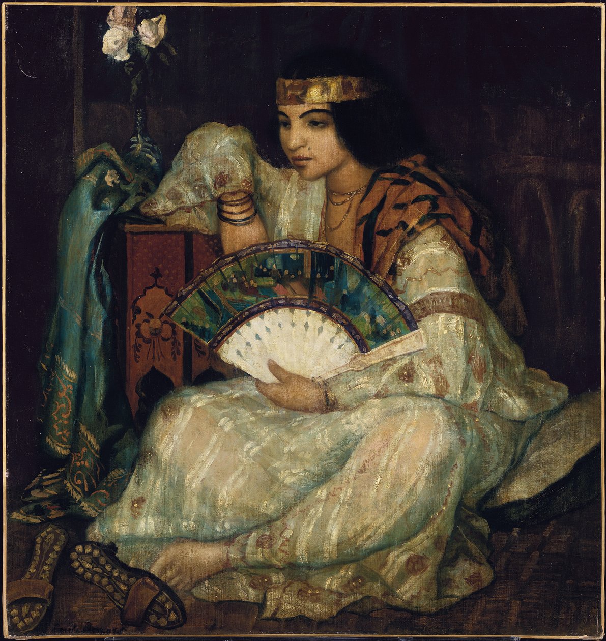 Siedzące orientalne piękno autorstwa Emile Bernard