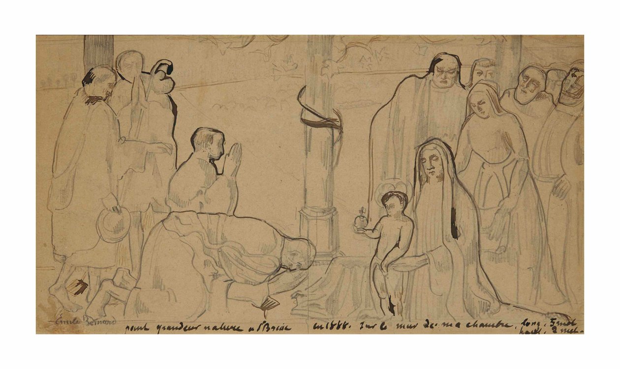 Adoracja góry autorstwa Emile Bernard