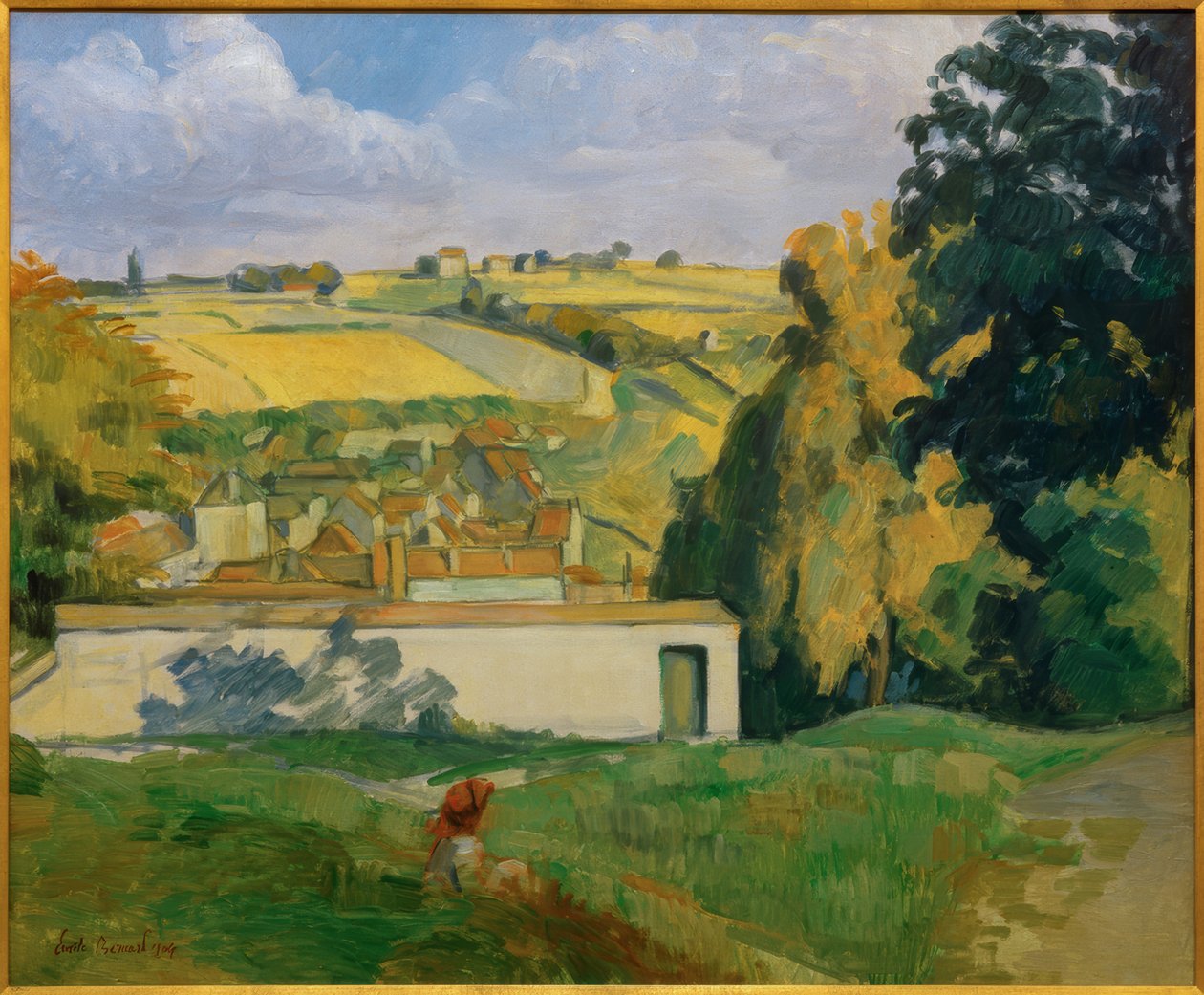 Widok na Tonnerre z wzgórza autorstwa Emile Bernard