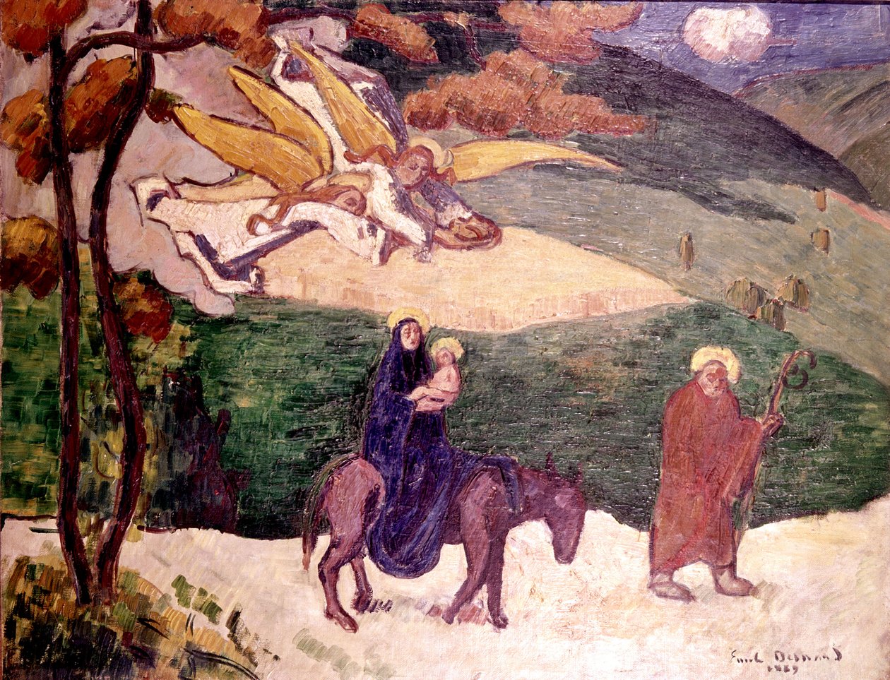 Lot do Egiptu autorstwa Emile Bernard