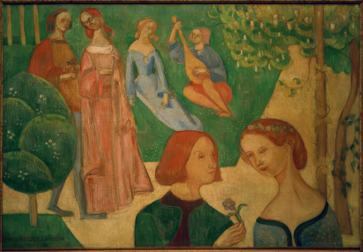 W dawnym parku autorstwa Emile Bernard
