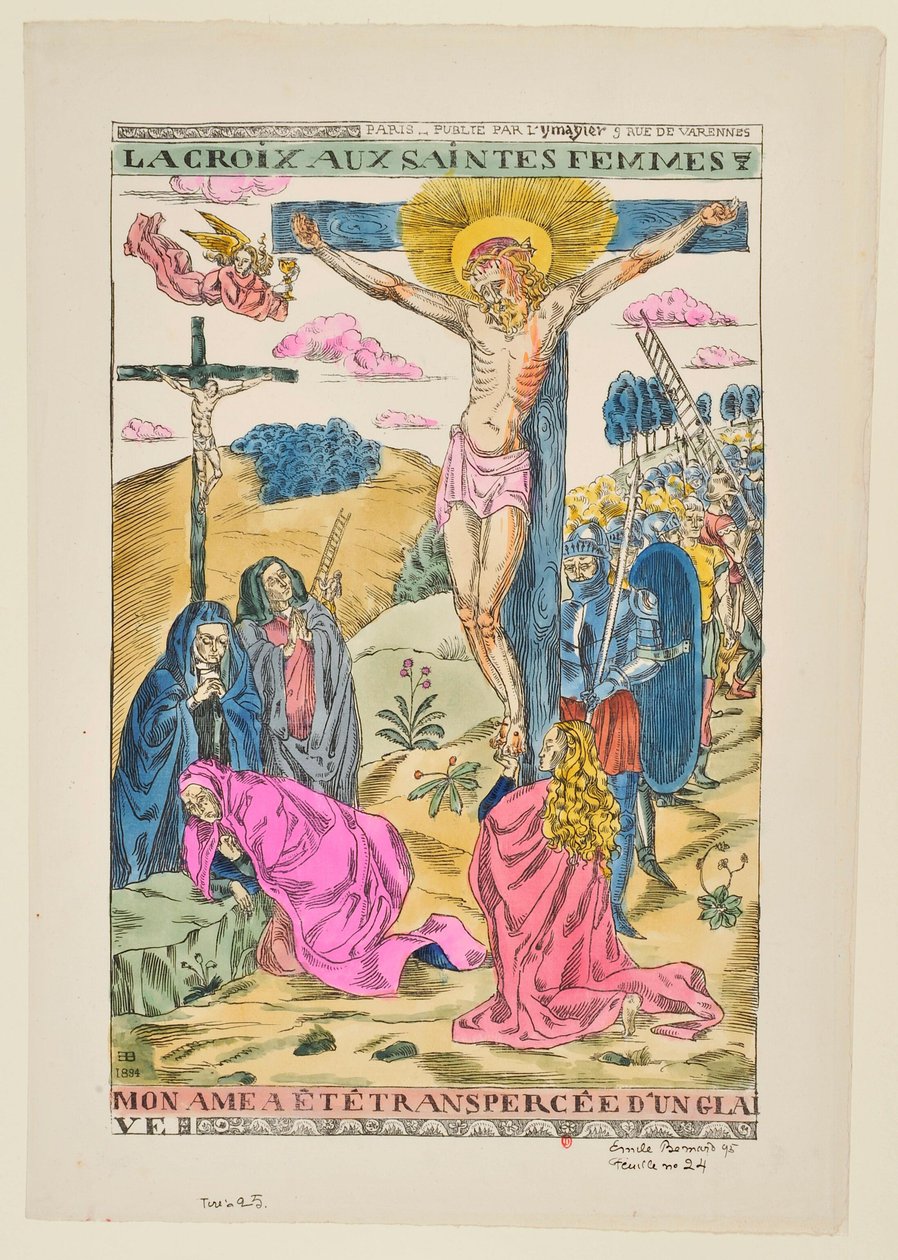 Krzyż Świętych Kobiet: Moja dusza została przebita mieczem autorstwa Emile Bernard
