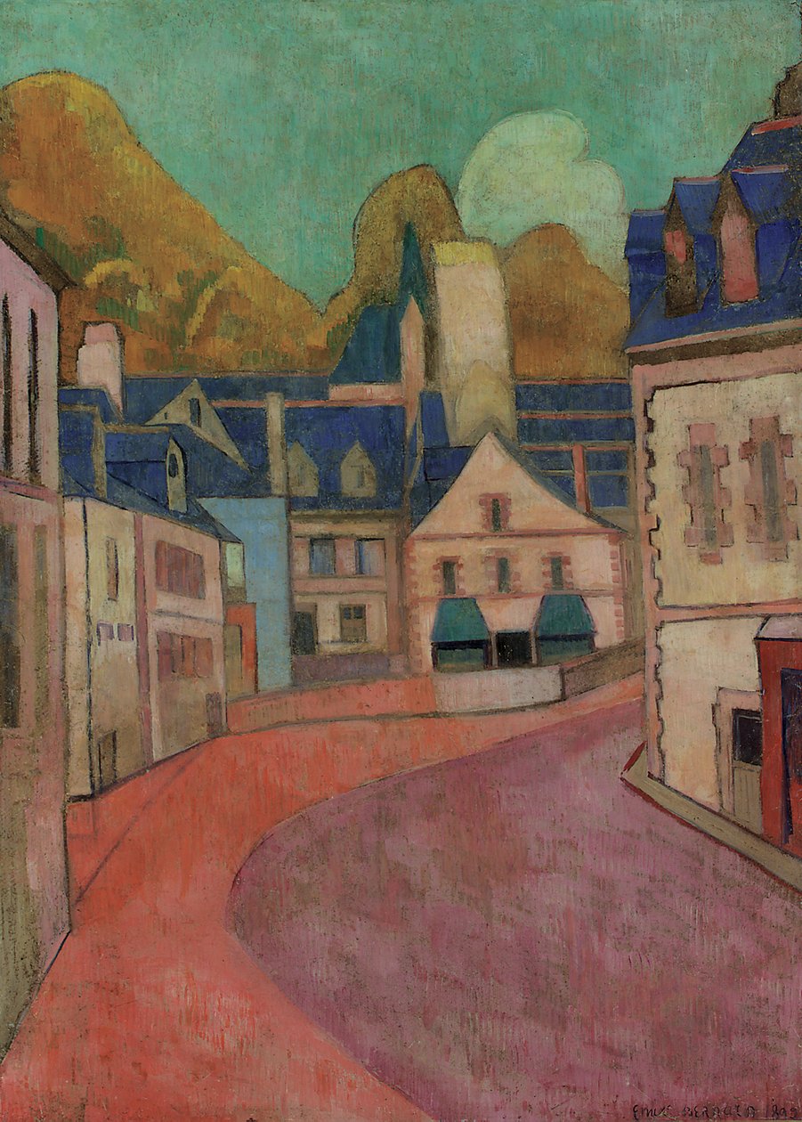 Rue Rose, Pont-Aven, 1892 autorstwa Emile Bernard