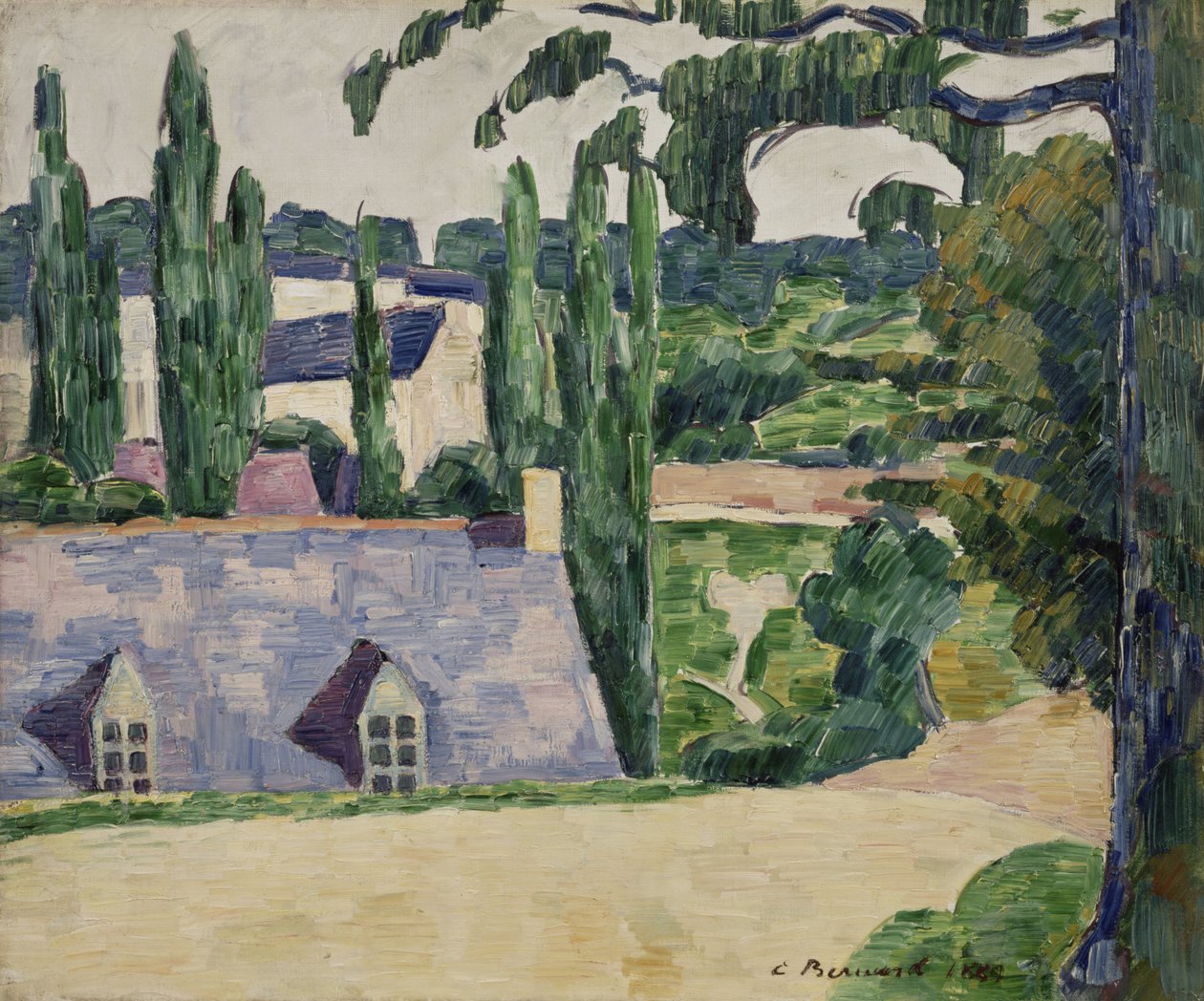 Krajobraz w Pont-Aven, 1889 autorstwa Emile Bernard