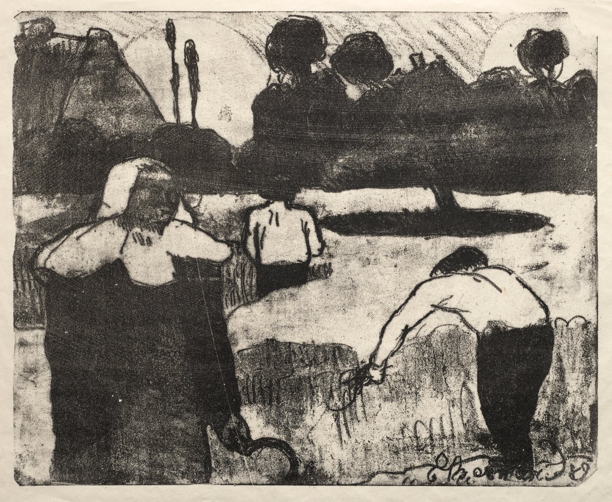 Les Bretonneries: Żniwiarze autorstwa Emile Bernard