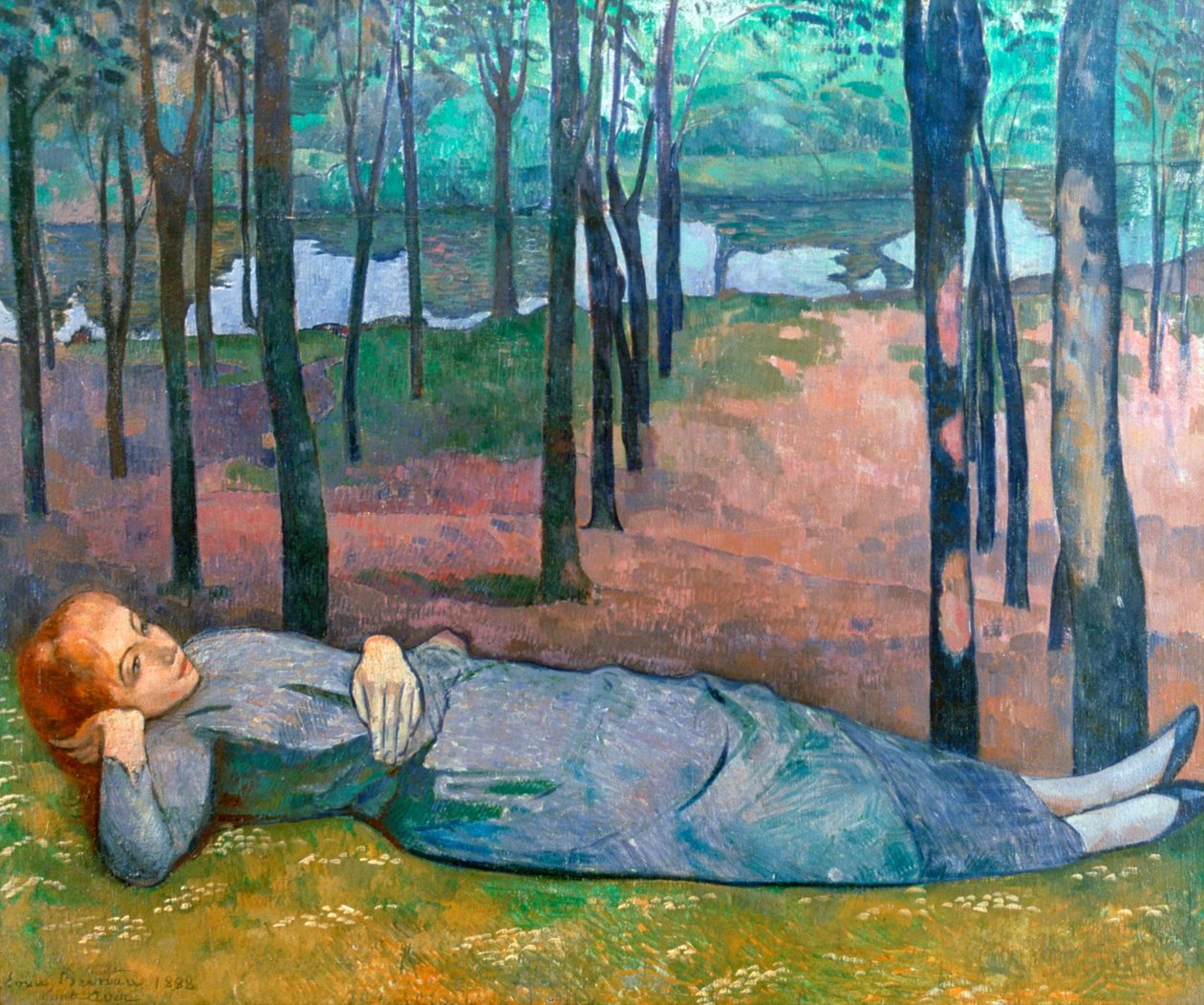 Madeleine w Bois dAmour, 1888 autorstwa Emile Bernard