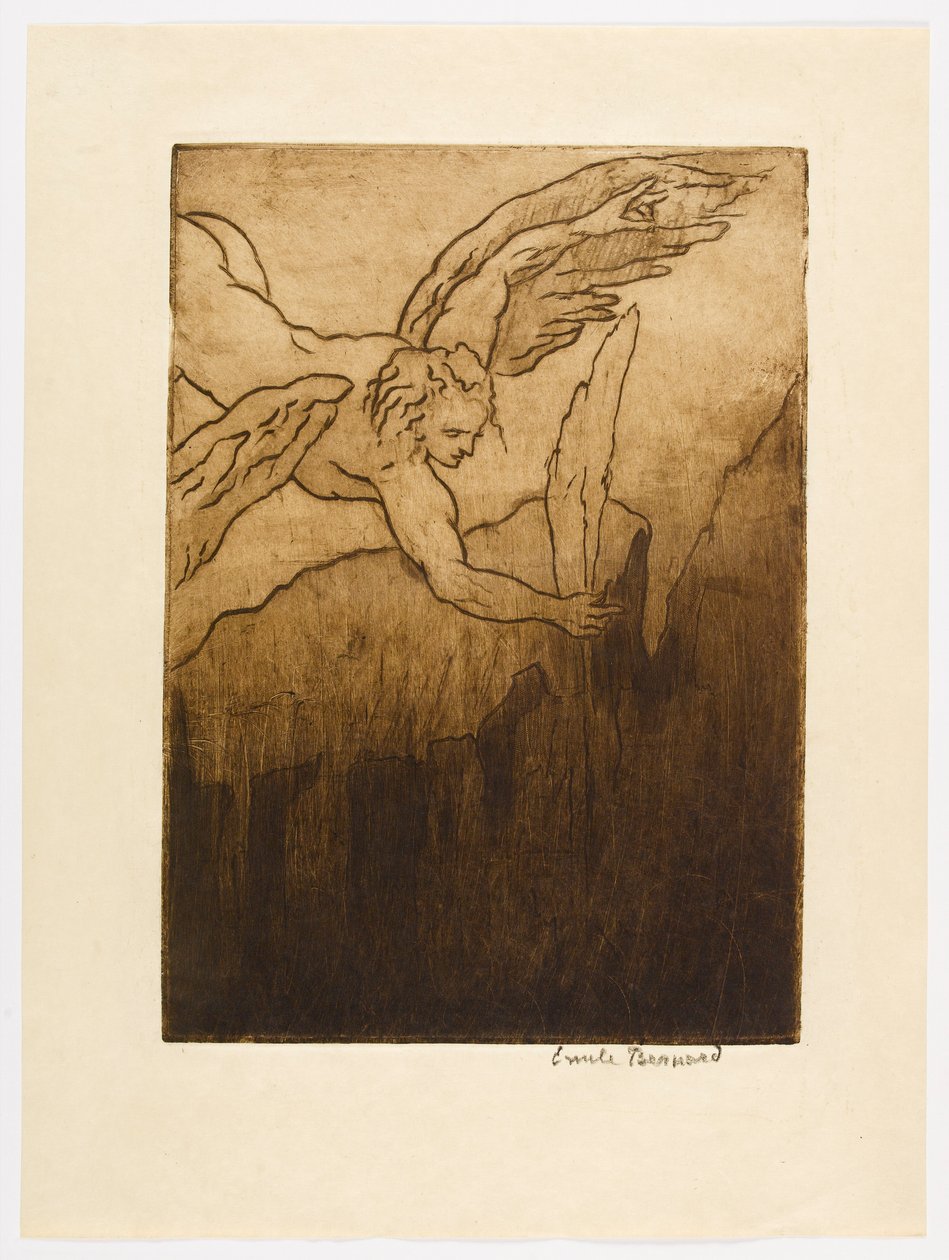 Nr 6 - „Pióro, które wymknęło się ze skrzydła archanioła, pozostało i, czyste oraz białe, drżało.” autorstwa Emile Bernard
