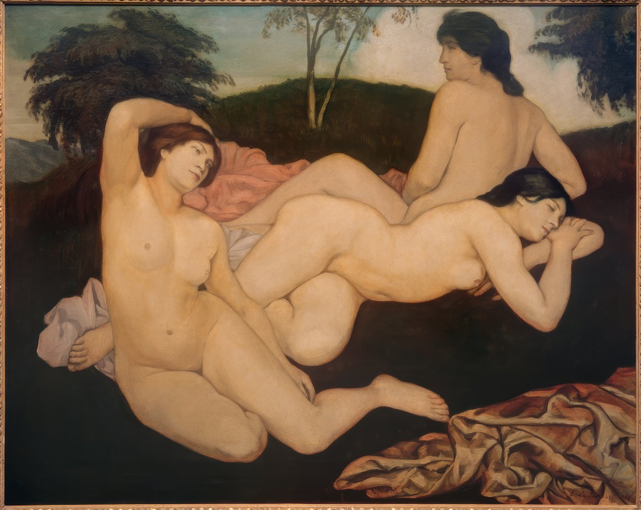 Po kąpieli (The Nymphs) autorstwa Emile Bernard