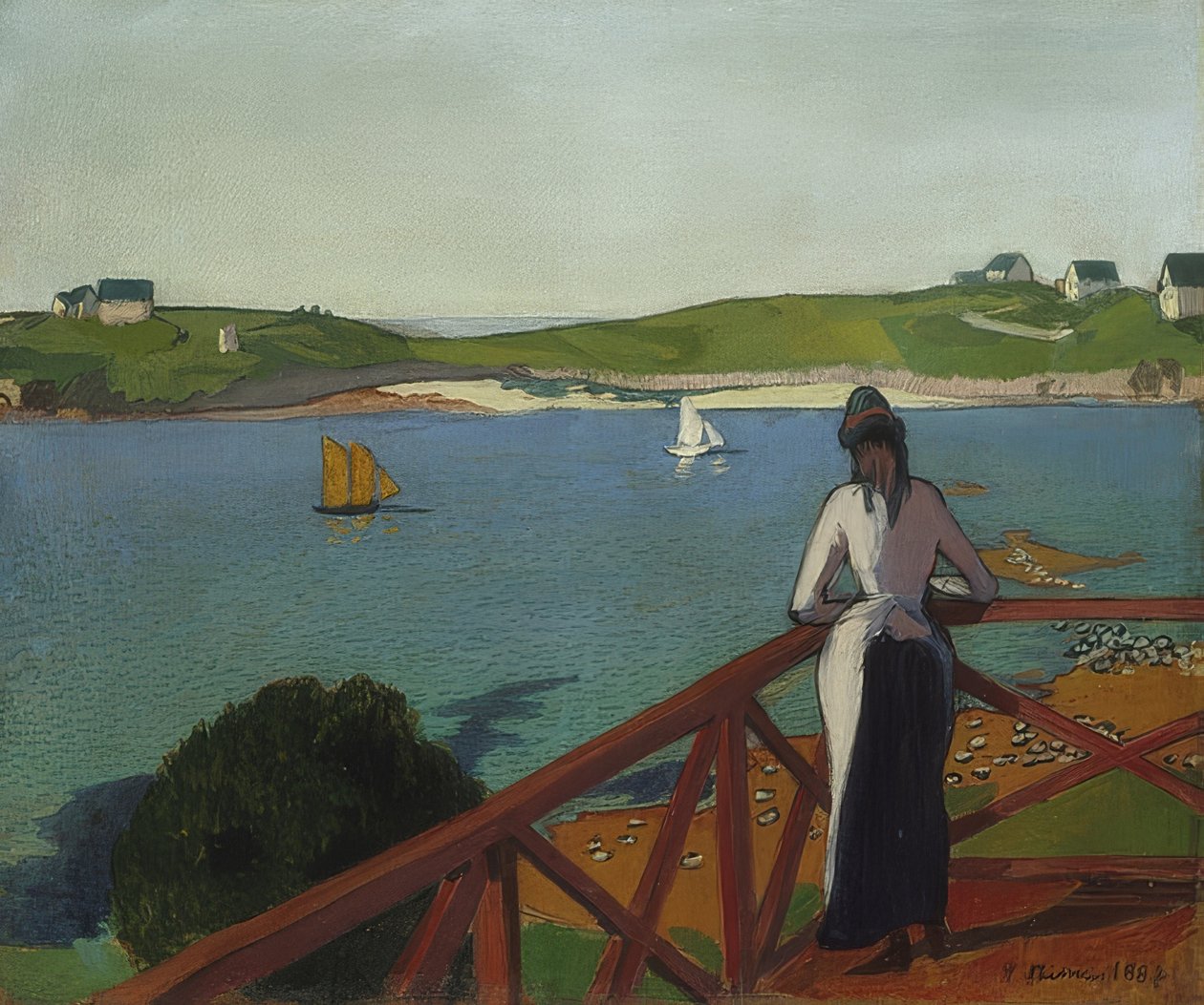 Nachmittag w Saint-Briac. 1887 autorstwa Emile Bernard