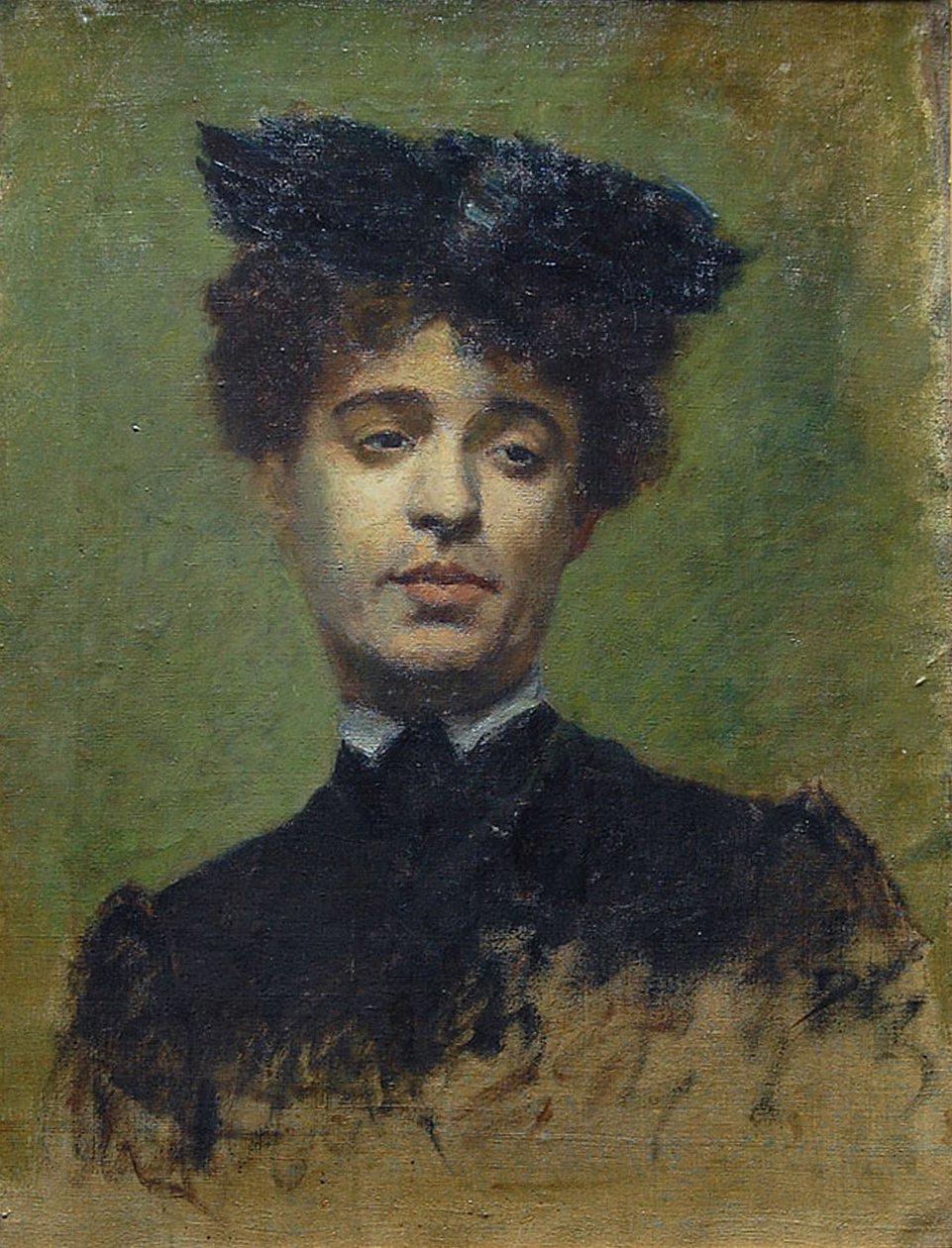 Portret Marie Lemasson, 1892 autorstwa Emile Bernard
