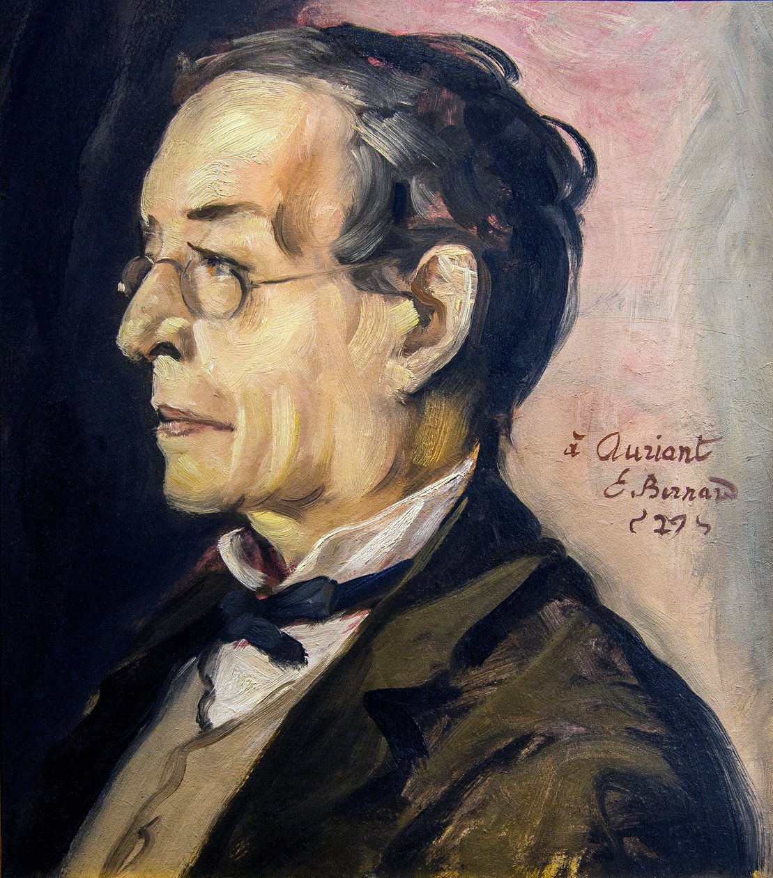 Portret Paula Leautauda (1872-1956) pisarza i felietonisty. Obraz Emile BERNARD (1868-1941) - Olej na tekturze H: 48 cm; L: 41 cm - Musee Calvet, Awinion autorstwa Emile Bernard