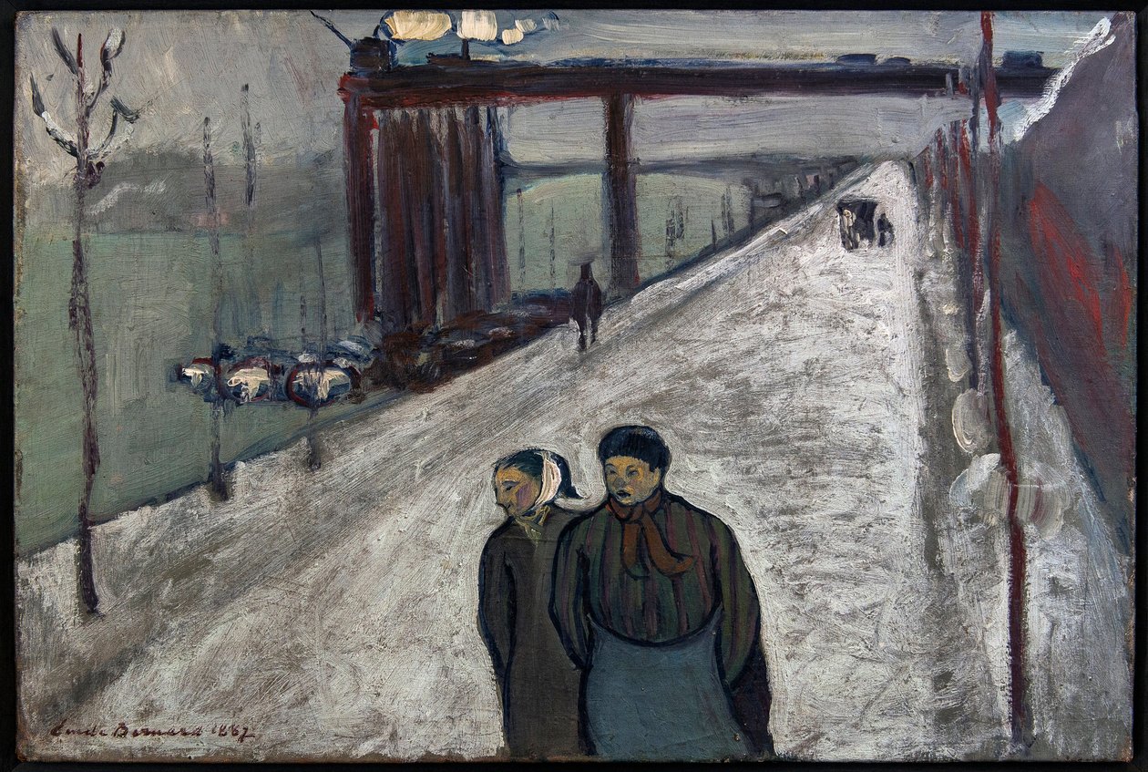 Quai de Clichy - 1887 (olej na płótnie) autorstwa Emile Bernard