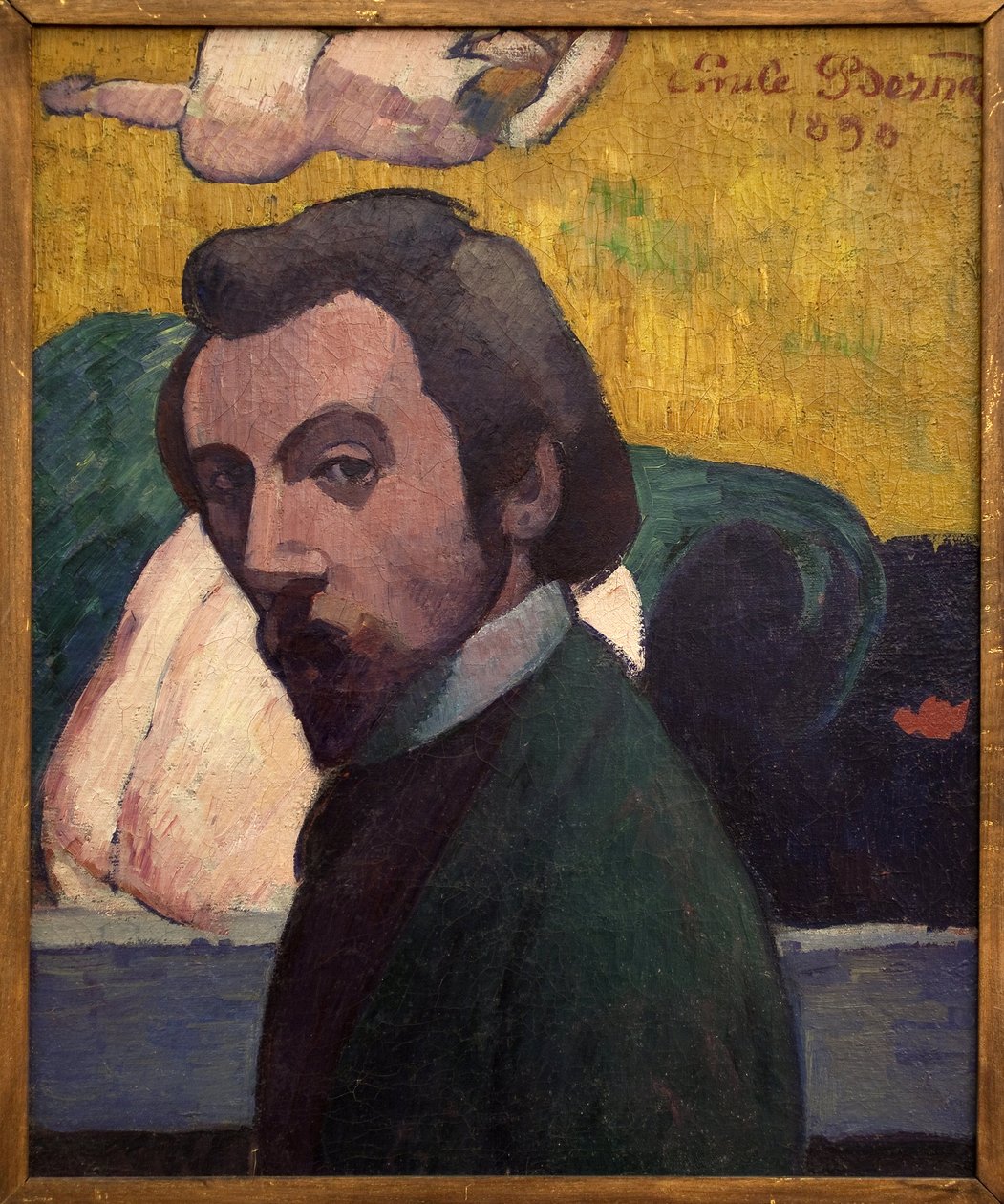 Autoportret. Obraz Emile Bernarda (1868-1941). olej na płótnie autorstwa Emile Bernard