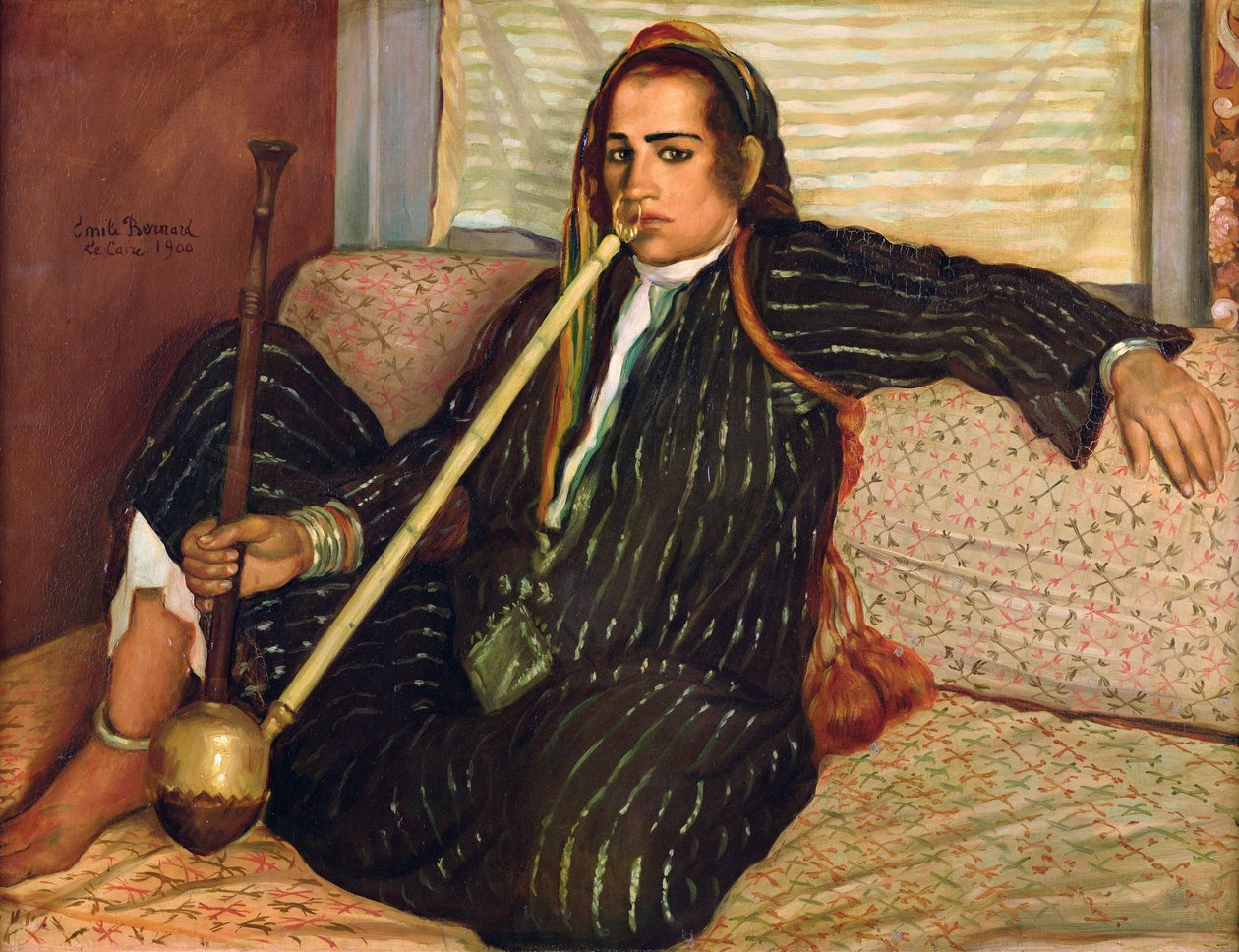Palenie Haschicha, 1900 autorstwa Emile Bernard
