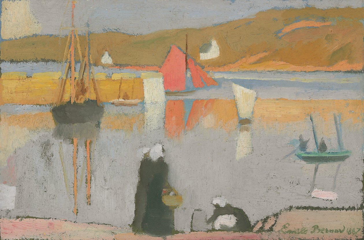 Port w Saint-Briac, 1887 autorstwa Emile Bernard