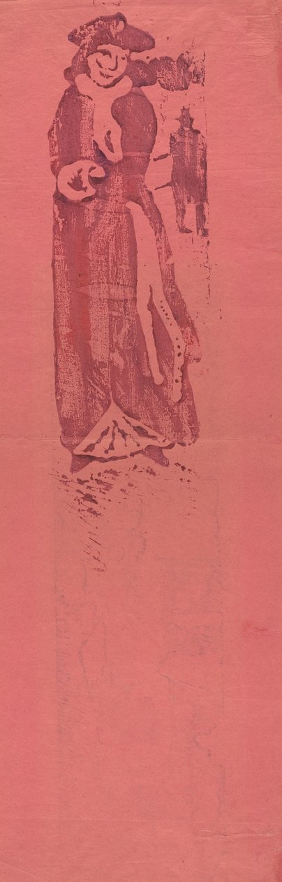 Kobieta w mufce (La Dame au Manchon) autorstwa Emile Bernard