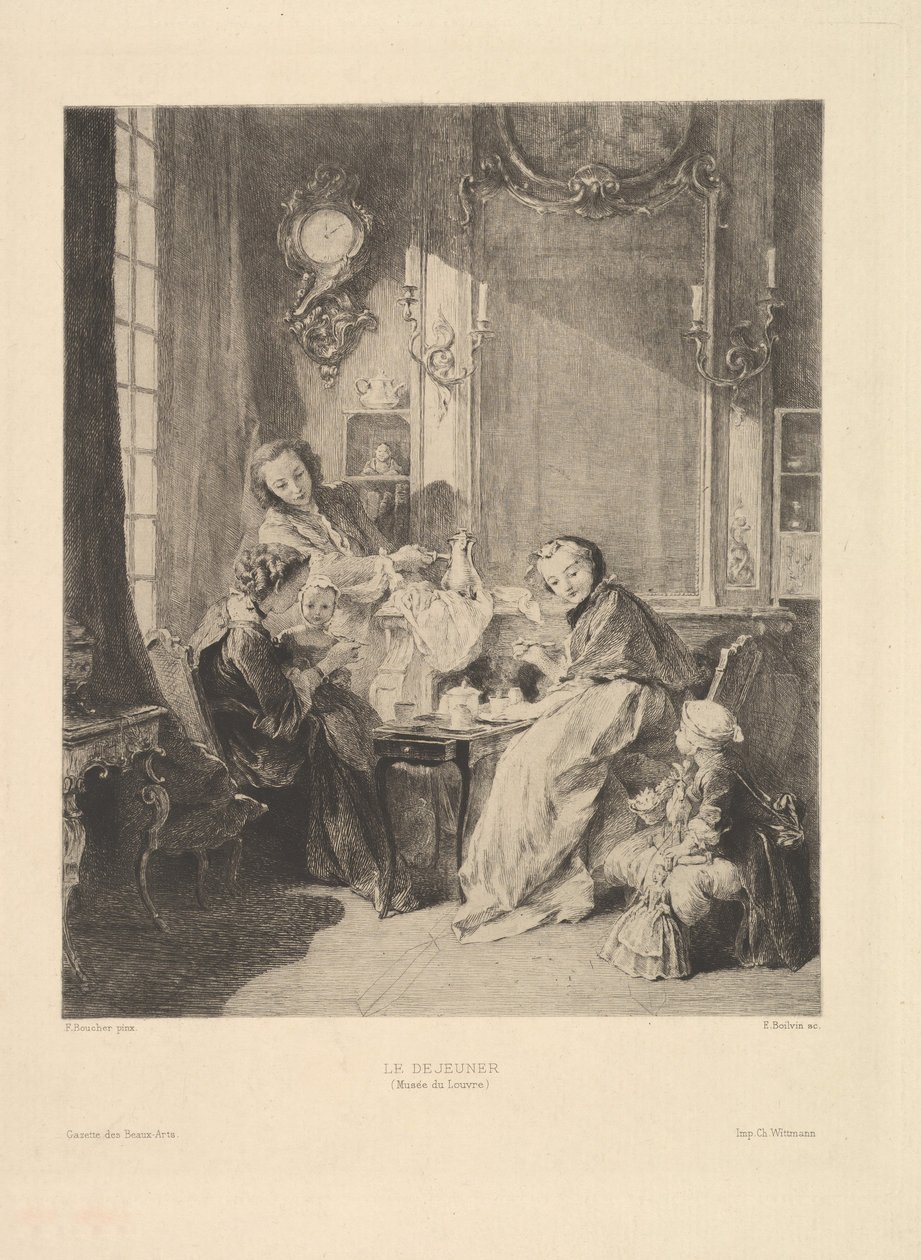 Śniadanie, 1897. autorstwa Emile Boilvin