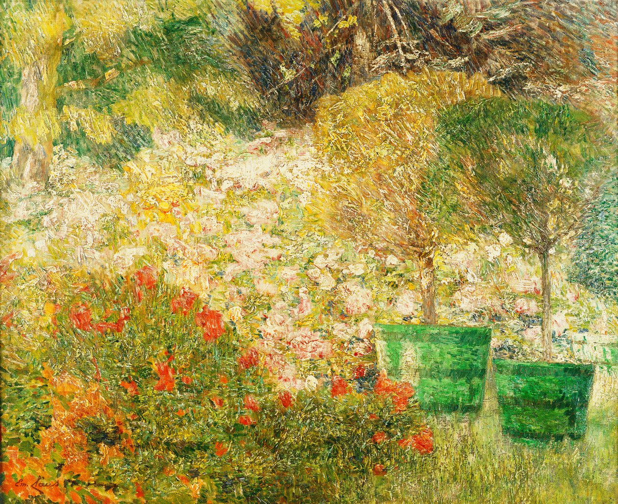 Narożnik mojego ogrodu; Zakątek mojego ogrodu, 1901 autorstwa Emile Claus
