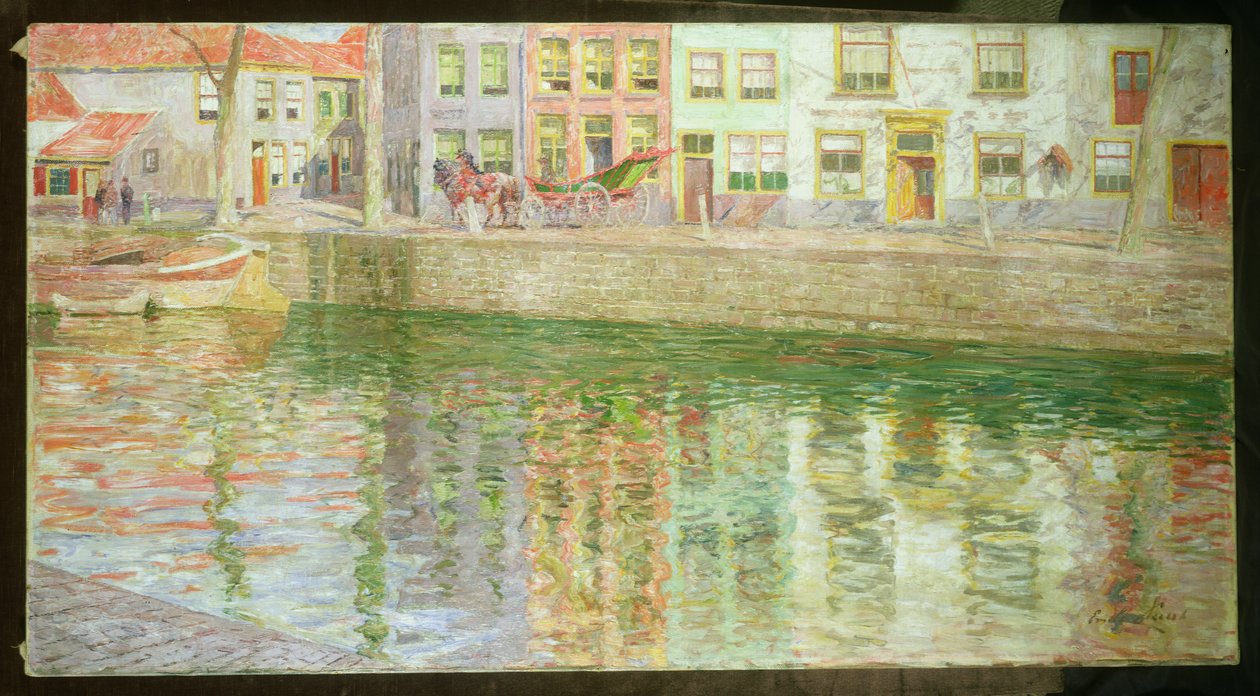 Za kanałem, 1900 autorstwa Emile Claus