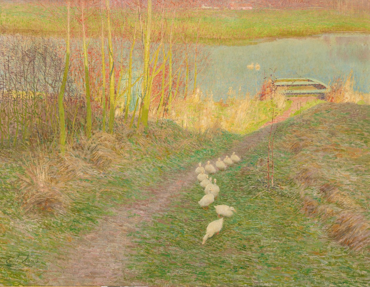 Lutowy poranek (Bród) autorstwa Emile Claus