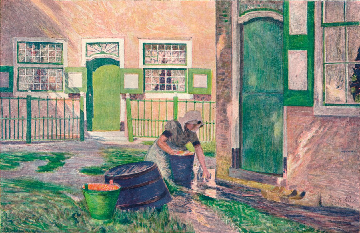 Farma w Zud-Beveland, c1899 autorstwa Emile Claus