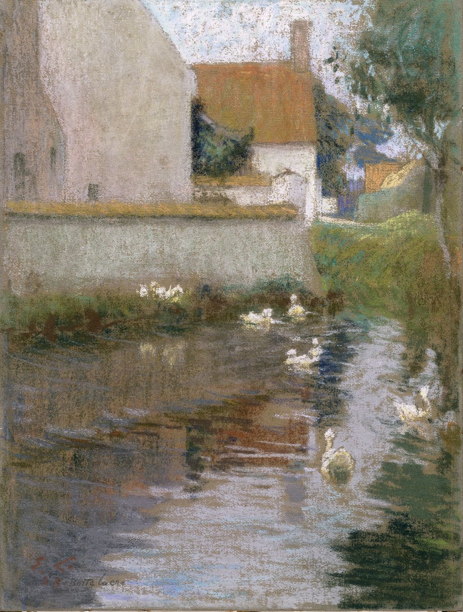 Widok Bottelare autorstwa Emile Claus