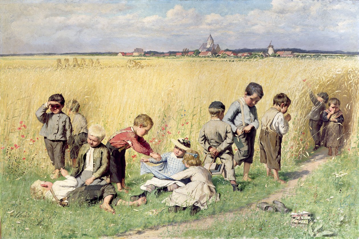 Droga do szkoły autorstwa Emile Claus