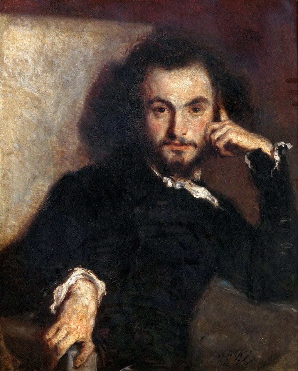 Charles Baudelaire 1821-1867 autorstwa Emile Isidore Deroy